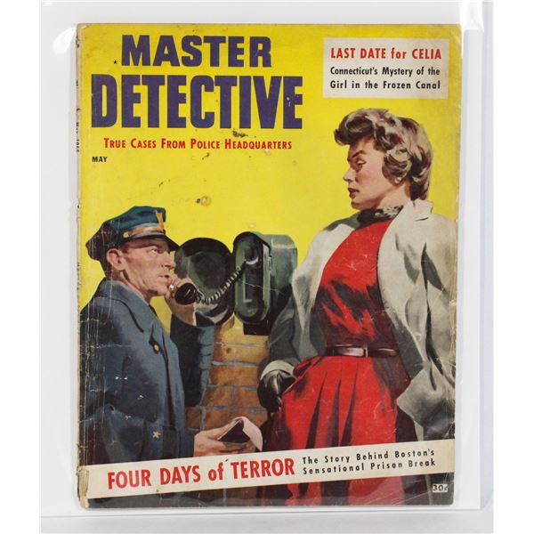 #1278  MASTER DETECTIVE MAGAZINE MAY 1955 WORN