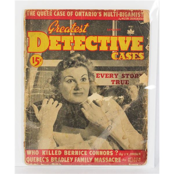 #1280 GREATEST DETECTIVE CASES MAGAZINE JAN 1943