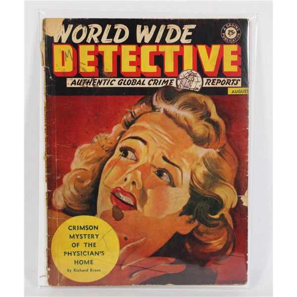 #1294 RARE WW2 WORLD WIDE DETECTIVE AUGUST 1945