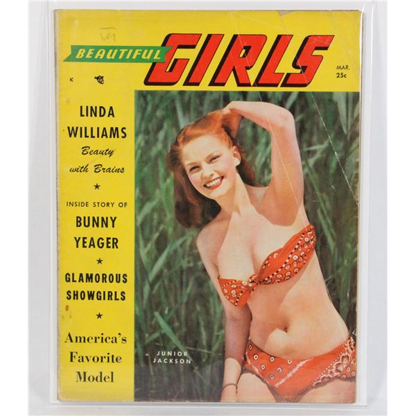 #1301 BEAUTIFUL GIRLS MAGAZINE MARCH 1951