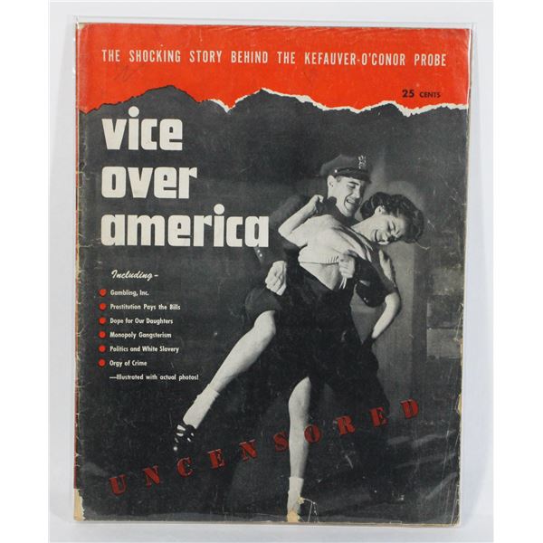 #1311 VICE OVER AMERICA MAGAZINE 1951 WORN