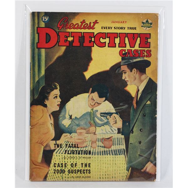 #1314 GREATEST DETECTIVE CASES JANUARY 1946 WORN