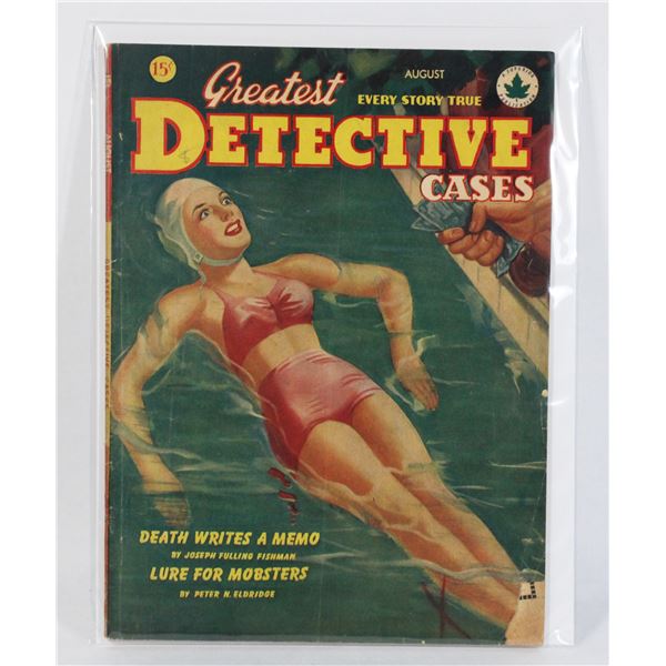 #1315  GREATEST DETECTIVE CASES AUGUST 1946 WORN