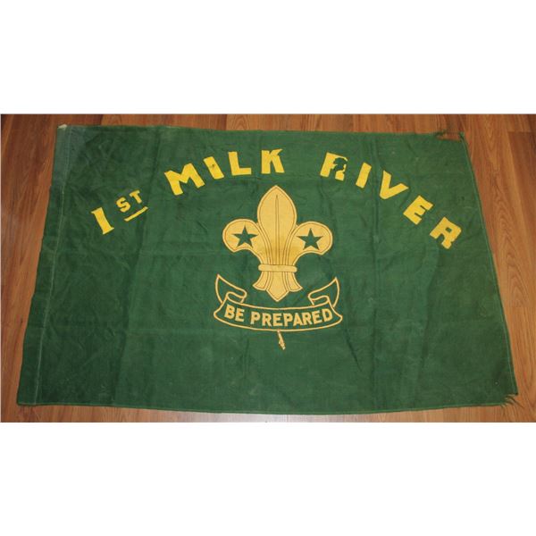#1321 EARLY MILK RIVER ALBERTA SCOUTS CANADA FLAG