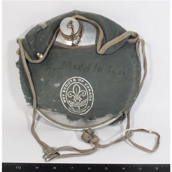 #1327 BOY SCOUTS OF CANADA CANTEEN WORN