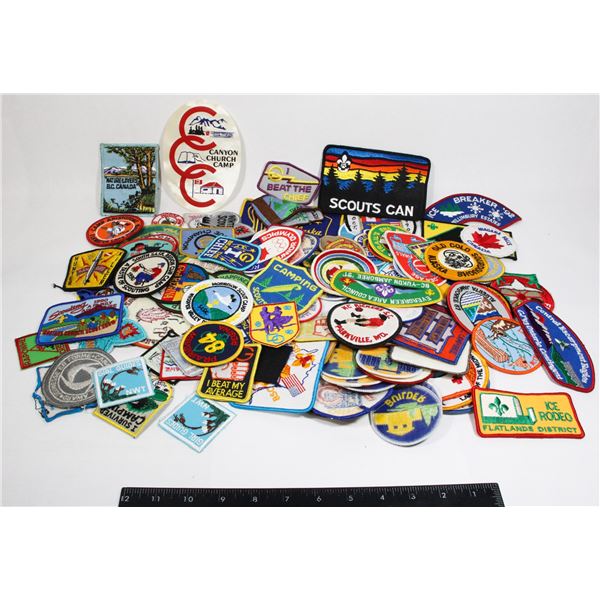 #1330 100+ BOY SCOUTS / CUBS/ GUIDES CLOTH PATCHES