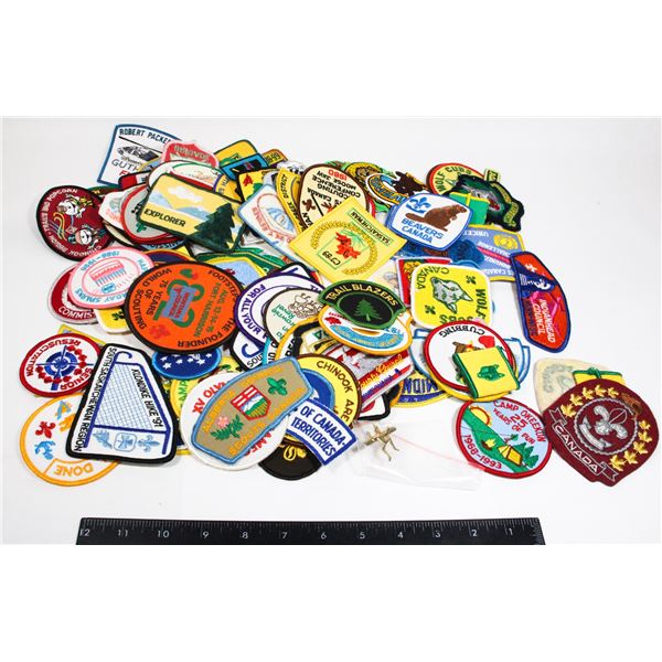 #1331 100+ BOY SCOUTS / CUBS/ GUIDES CLOTH PATCHES
