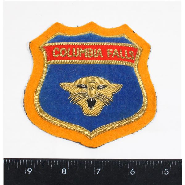 #1337 COLUMBIA FALLS MONTANA PATCH CREST  1900'S