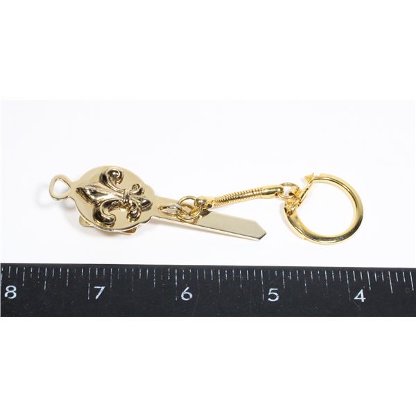 #1342 BOY SCOUTS KEY CHAIN KEY DESIGN LATE 1900'S