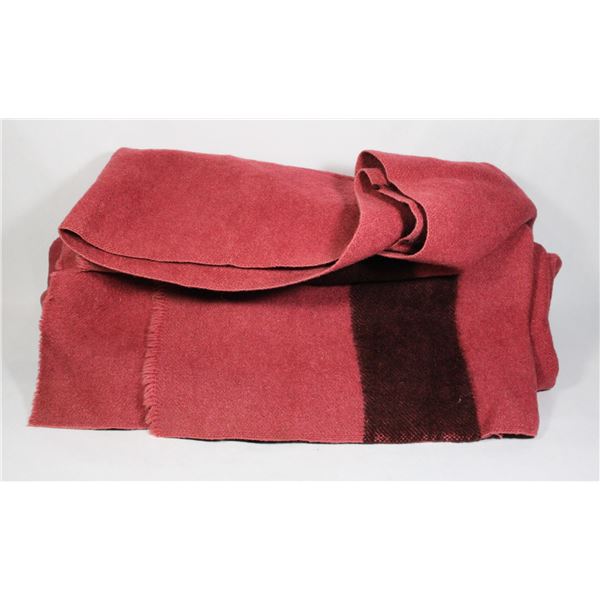 #1352 HUDSON'S BAY POINT BLANKET 1900'S 78 X 60