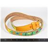 Image 1 : #1354 1970'S BELT WITH FIRST NATIONS BEADWORK