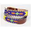 Image 2 : #1356 1980'S BELT WITH FIRST NATIONS BEADWORK