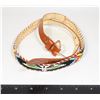 Image 1 : #1357  1980'S BELT WITH FIRST NATIONS BEADWORK