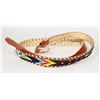 Image 2 : #1357  1980'S BELT WITH FIRST NATIONS BEADWORK