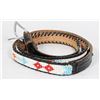 Image 2 : #1361 1970'S BELT WITH FIRST NATIONS BEADWORK
