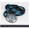 Image 1 : #1362 TURQUOISE CORAL BELT BUCKLE
