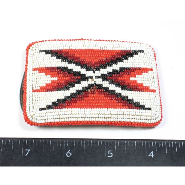 #1367  FIRST NATIONS BEADED BELT BUCKLE DESIGN