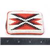 Image 1 : #1367  FIRST NATIONS BEADED BELT BUCKLE DESIGN