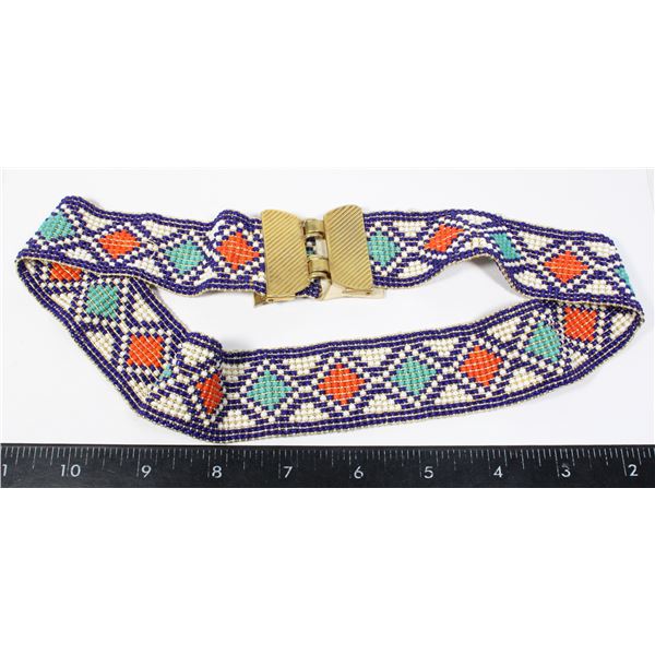 #1372 MID 20TH CENTURY FIRST NATIONS BEADED BELT