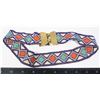 Image 1 : #1372 MID 20TH CENTURY FIRST NATIONS BEADED BELT