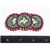 Image 1 : #1376 LATE 1900'S FIRST NATIONS BEADED BROACH PIN
