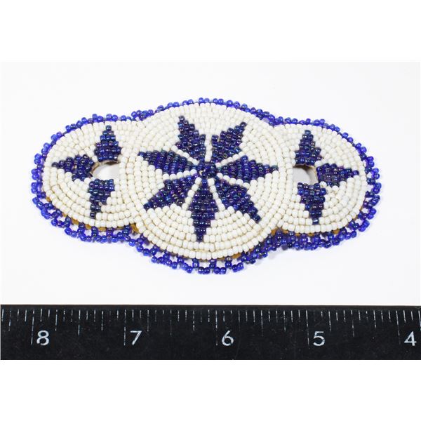 #1379 FIRST NATIONS BEADWORK WRIST BAND 1900'S