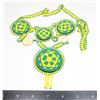 Image 1 : #1387 FIRST NATIONS BEAD NECKLACE LATE 1900S WHEEL