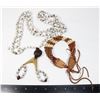 Image 1 : #1389 FIRST NATIONS NECKLACE AND WRISTBAND 1990'S