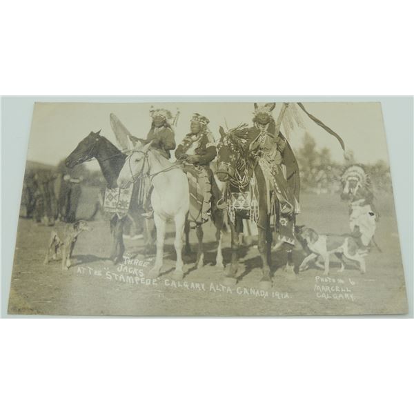 #1397 1912 CALGARY STAMPEDE RPPC FIRST NATIONS