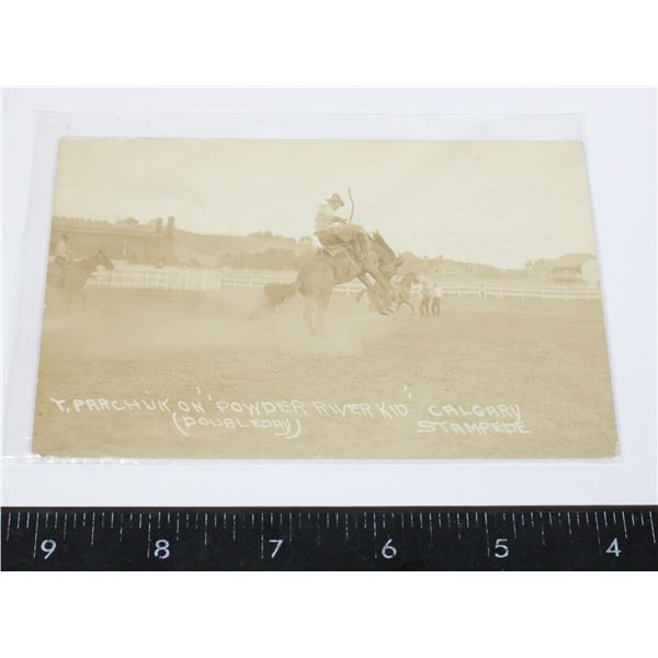 #1403 1931 RPPC CALGARY STAMPEDE POWDER RIVER KID