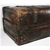 Image 7 : #1441 ANTIQUE LEATHER HEAVY TRUNK EARLY 1900'S