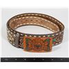 Image 1 : #1444 VINTAGE FASHION WESTERN BELT TONY LAME