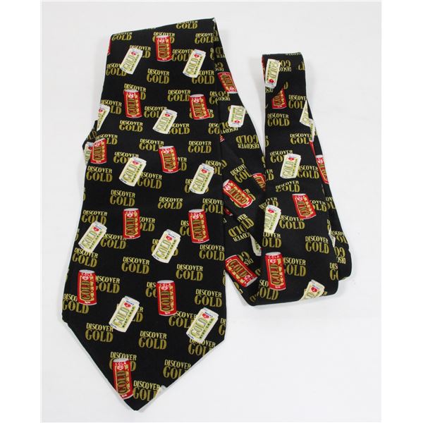 #1456 1990S MEN'S FASHION TIE GOLD COLA
