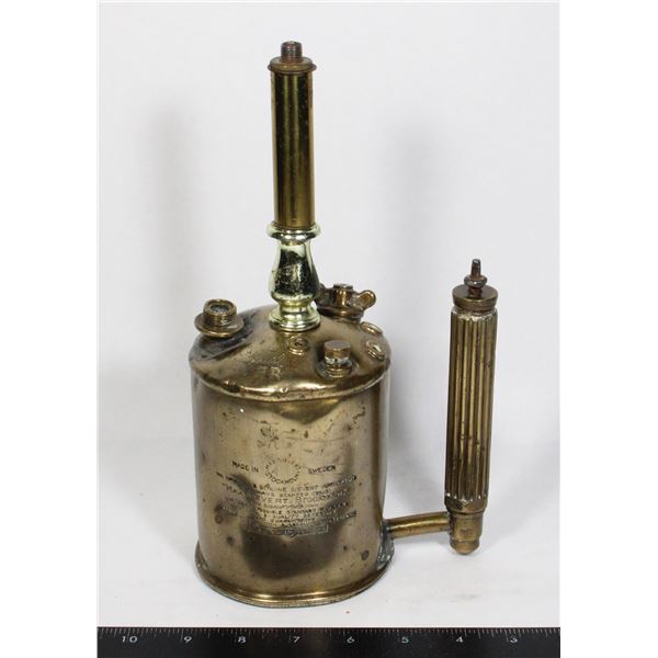 #1478 ANTIQUE SIEVERT APPARATUS BLOWTORCH SWEDEN