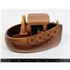 Image 1 : #1479 1980'S WOODEN BOAT HAND MADE TOY