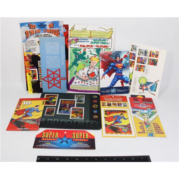 #1519 LARGE CANADA POST SUPER HEROS MEMORABILIA