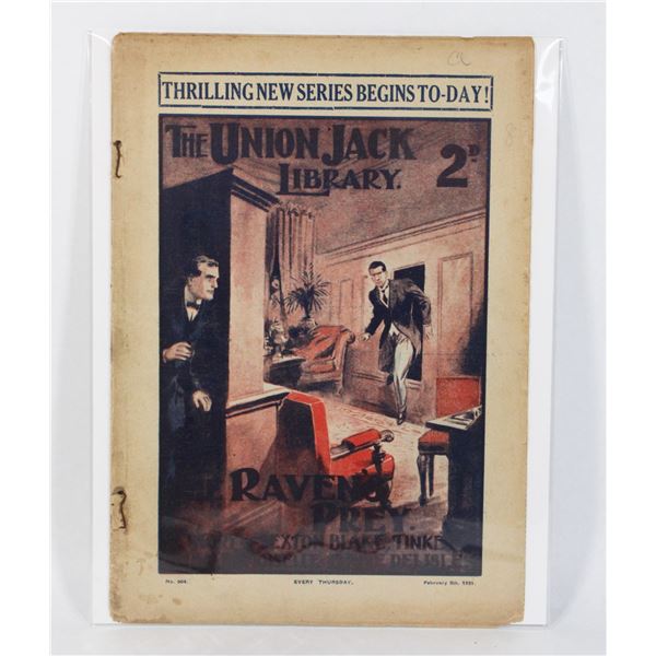 #1529 THE UNION JACK LIBRARY MAGAZINE FEB 5TH 1921