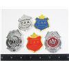 Image 1 : #1546 LOT OF 5 CAA SCHOOL SAFETY PATROL BADGES