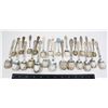 Image 1 : #1548 STERLING SILVER LOT OF 25 SPOONS 375 GRAMS