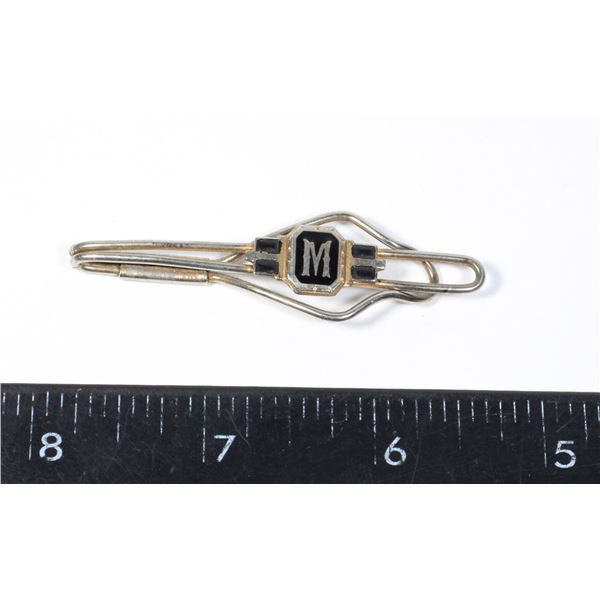 #1561 VINTAGE MEN'S JEWELRY TIE CLIP "M"
