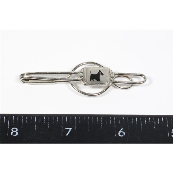 #1569  VINTAGE MEN'S JEWELRY TIE CLIP SCOTTY DOG