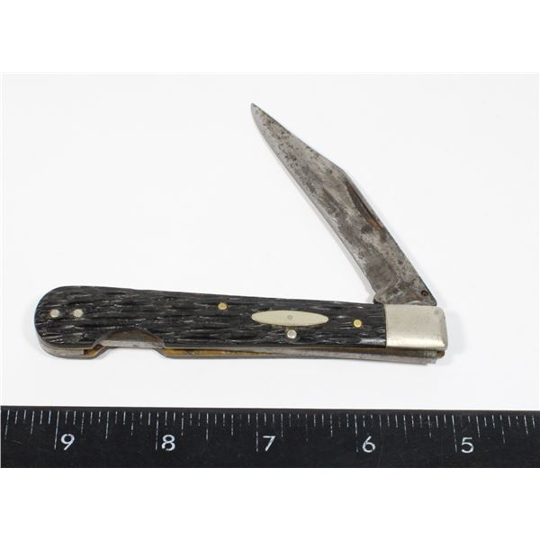 #1583 1900'S VINTAGE POCKET KNIFE KABAR MARKED