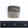 Image 1 : #1593 SASKATCHEWAN CHAUFFER 1961-62 BADGE 29066