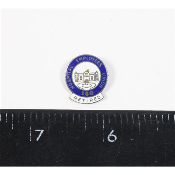 #1601 HOSPITAL EMPLOYERS UNION 180 RETIRED PIN
