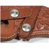 Image 2 : #1608 VINTAGE LEATHER HOLSTER MARKED "HUNTER"
