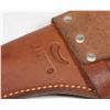 Image 3 : #1608 VINTAGE LEATHER HOLSTER MARKED "HUNTER"