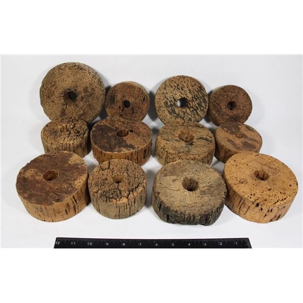 #1620 LOT OF VINTAGE FISHING FLOATS ASSORTED 1900S