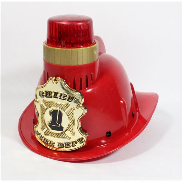 #1631 CHILDRENS TOY CHIEF FIRE DEPARTMENT HELMET