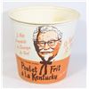 Image 2 : #1632 VINTAGE KFC BUCKET CANADIAN BILINGUAL 1954