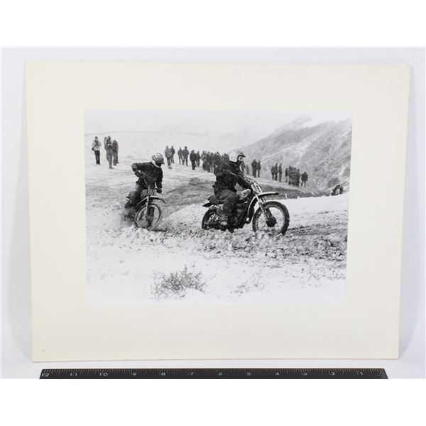 #1699 ORIGINAL 1970S DIRT BIKE RACE WINTER PHOTO